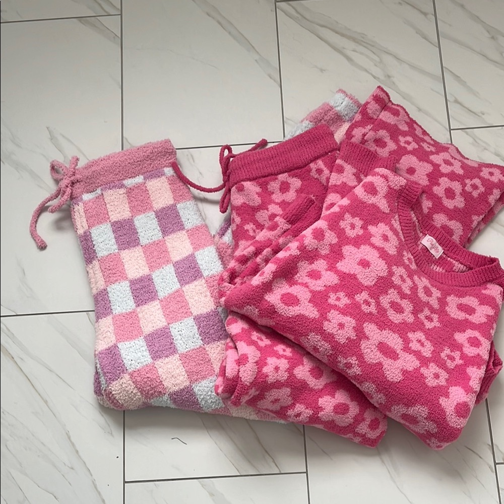 Cozy Pink and Purple Knit Set - PinkLily Size XL